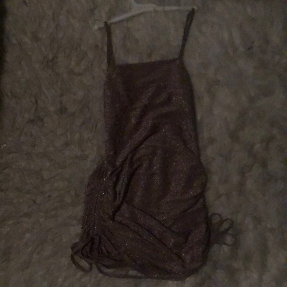 Mini bodycon glitter pink dress